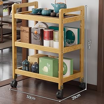 Amazon.co.jp: MJKQ9 キッチンワゴン 3段 収納ボックス キッチン